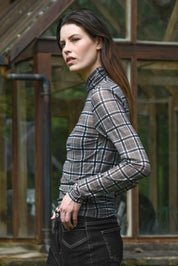 It's Neck and Neck Top- Russet Check - Presence Hamilton