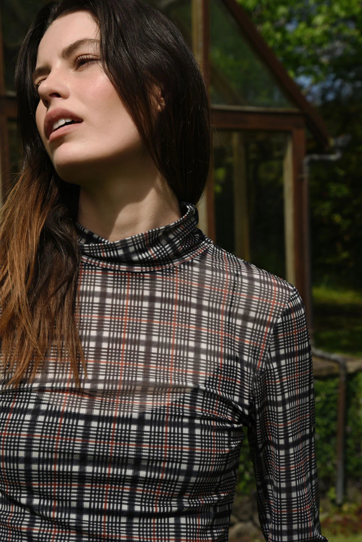 It's Neck and Neck Top- Russet Check - Presence Hamilton