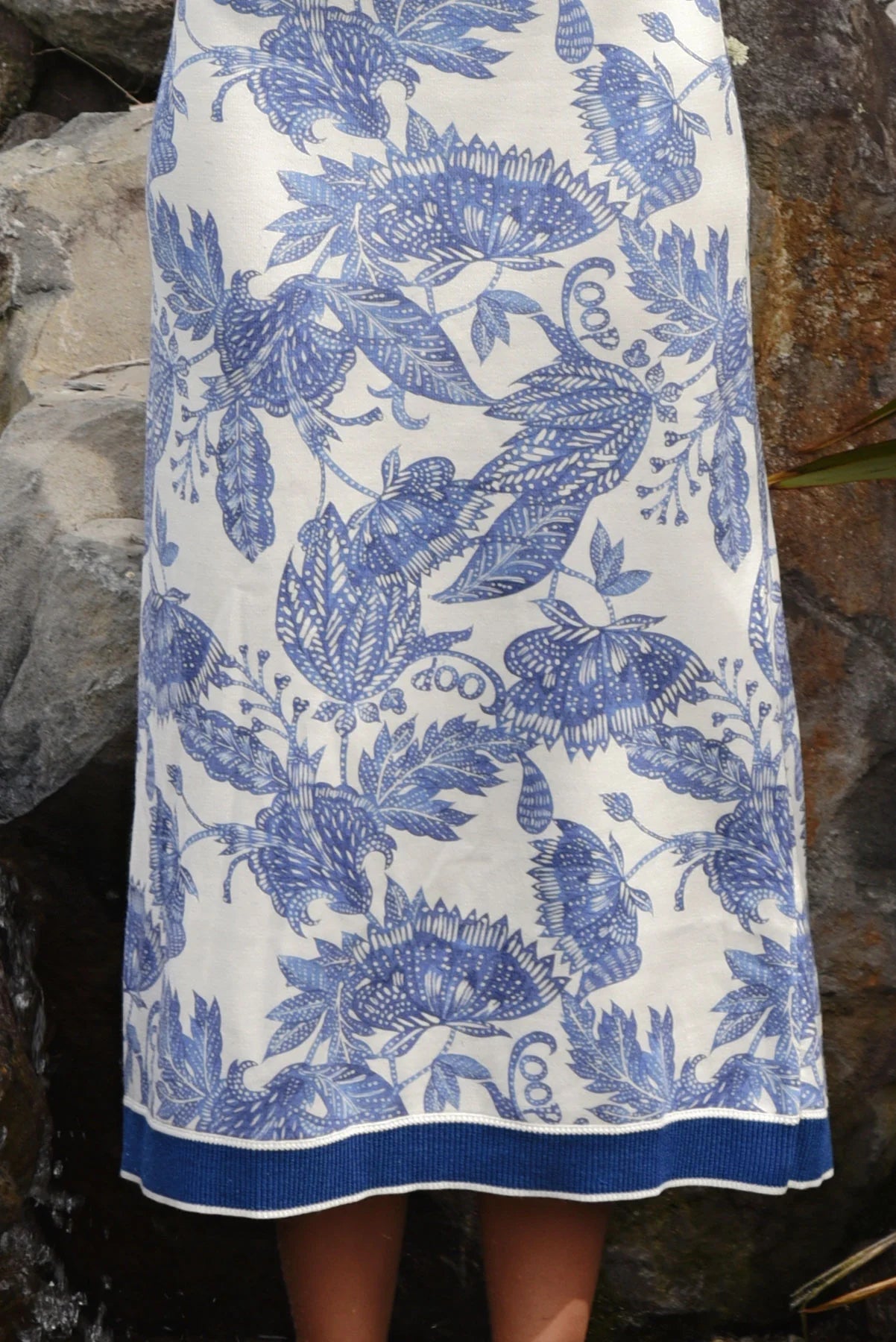 Bleu Print Skirt
