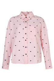 Heart Line Shirt- Pink