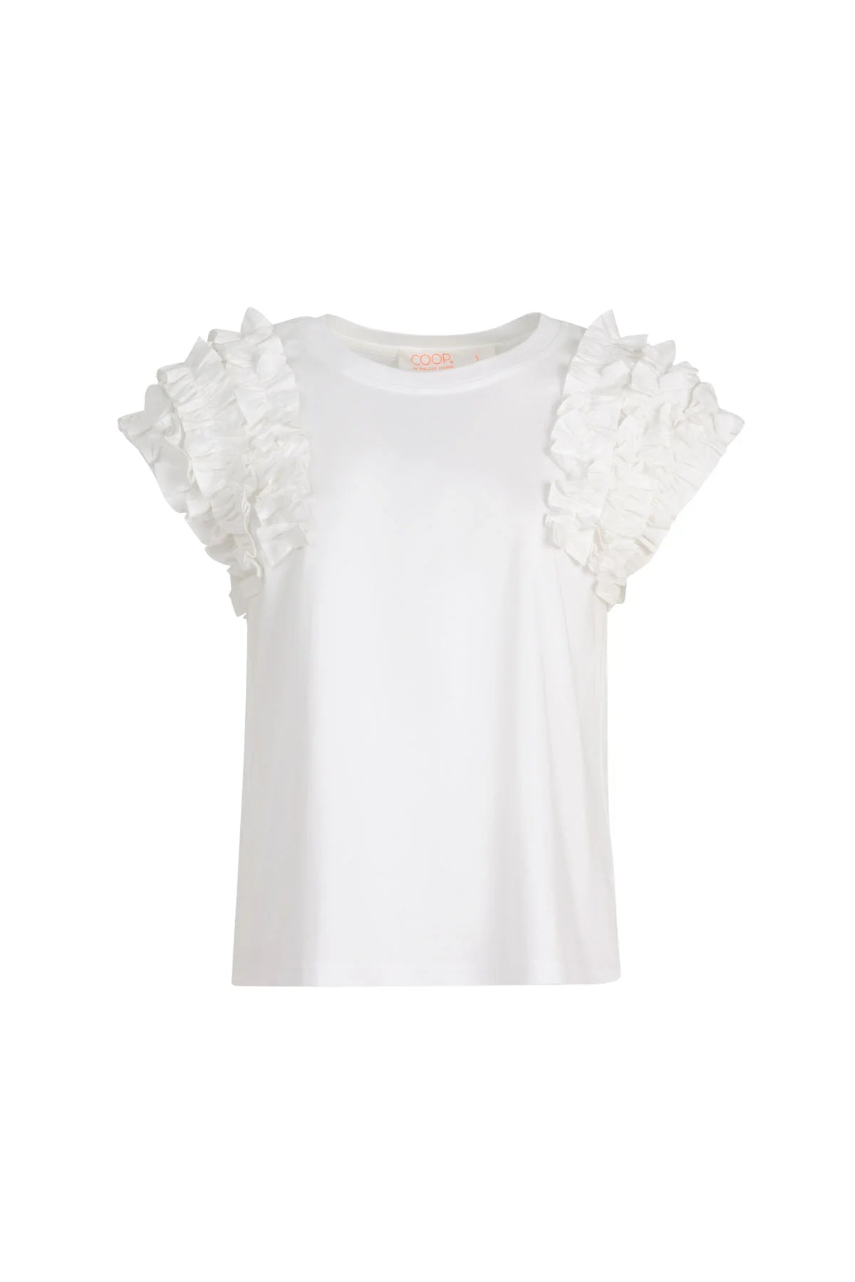 Ruffle Energy T-Shirt - White