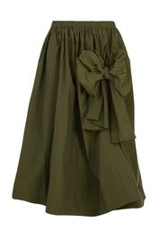 Go Big or Bow Home Skirt - Khaki
