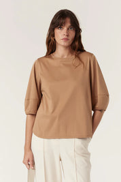 Pima Lantern Sleeve Top