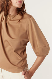 Pima Lantern Sleeve Top