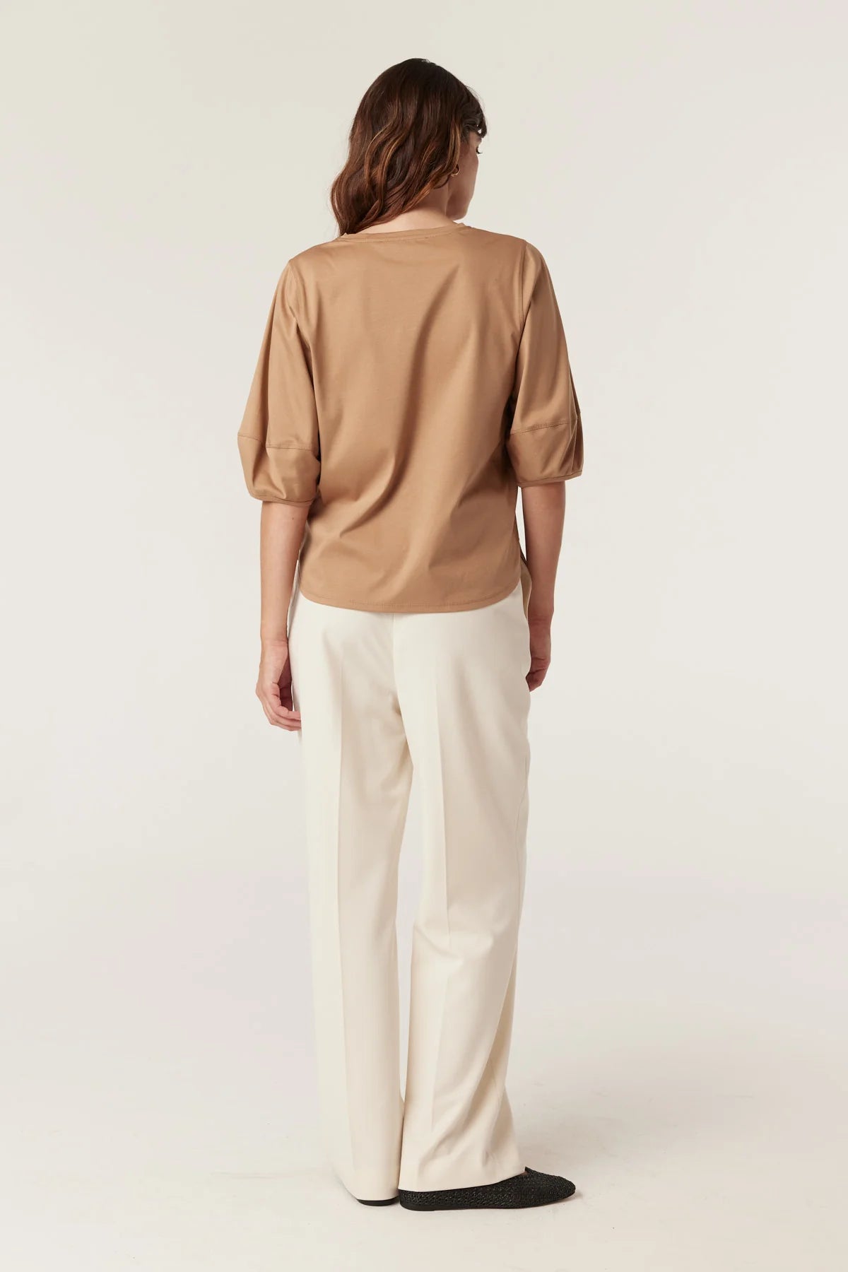 Pima Lantern Sleeve Top