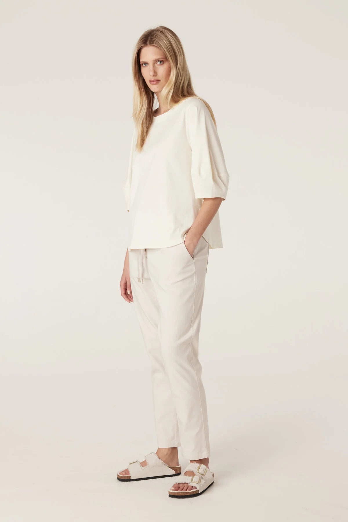 Pima Lantern Sleeve Top