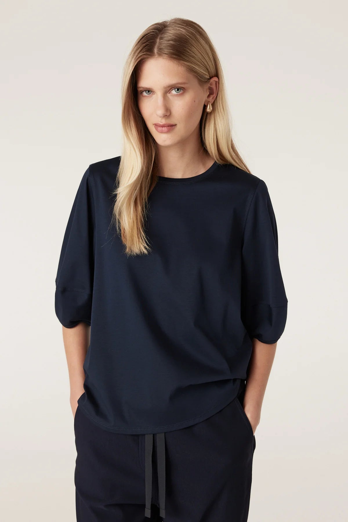 Pima Lantern Sleeve Top