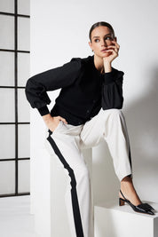 Crepe Spring Cardigan - Black