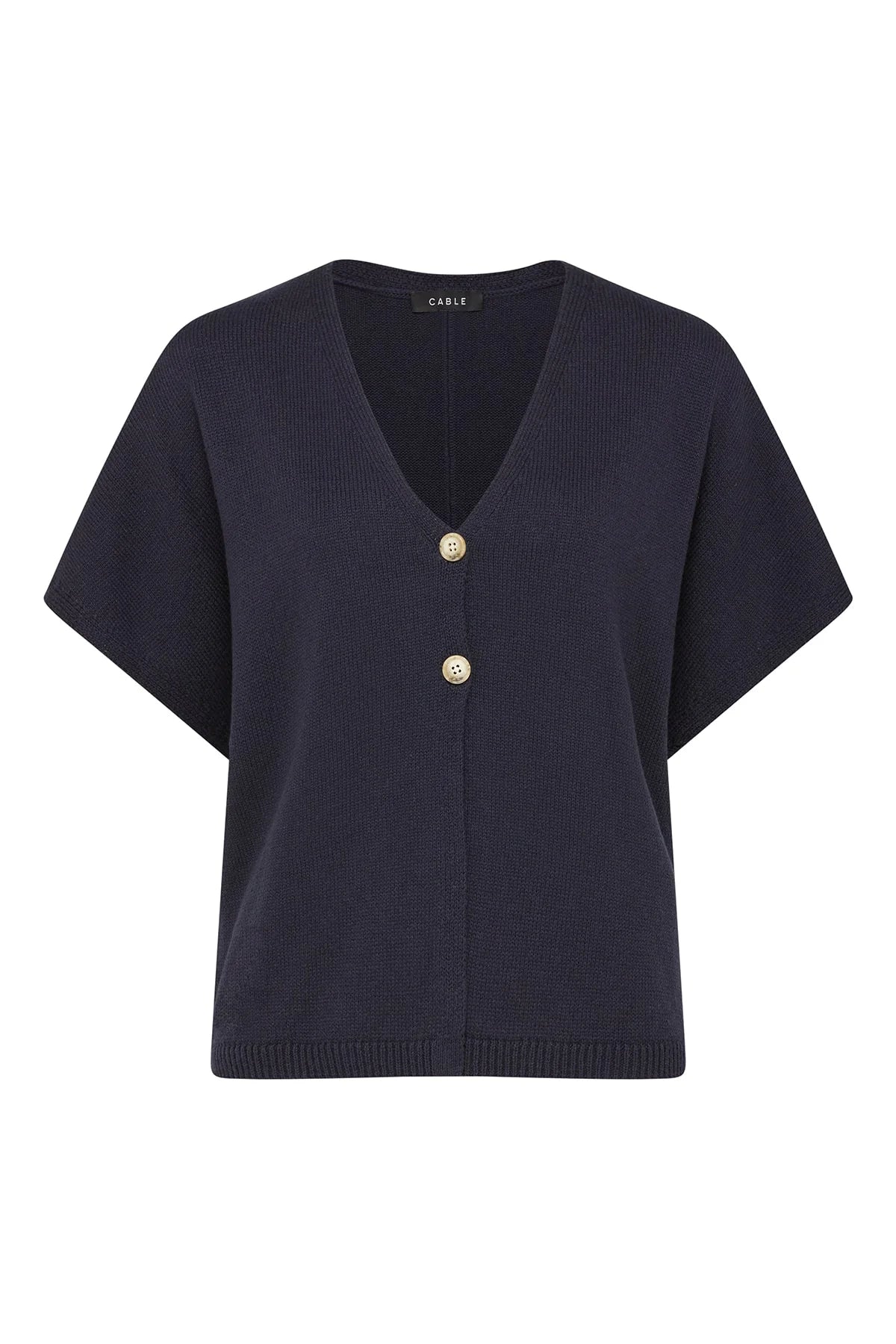Flax Relaxed Top - Navy