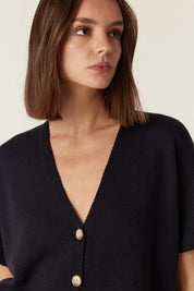 Flax Relaxed Top - Navy