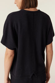Flax Relaxed Top - Navy
