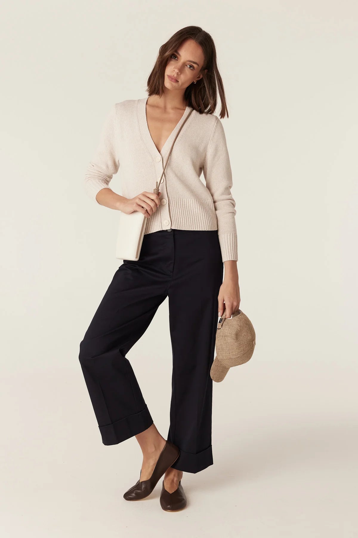 Flax V Cardigan - Calico