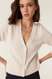 Flax V Cardigan - Calico