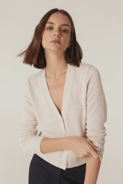 Flax V Cardigan - Calico