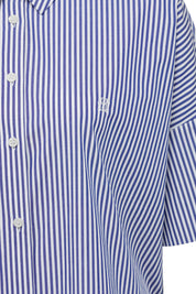 Cove Boxy Shirt -Blue Stripe