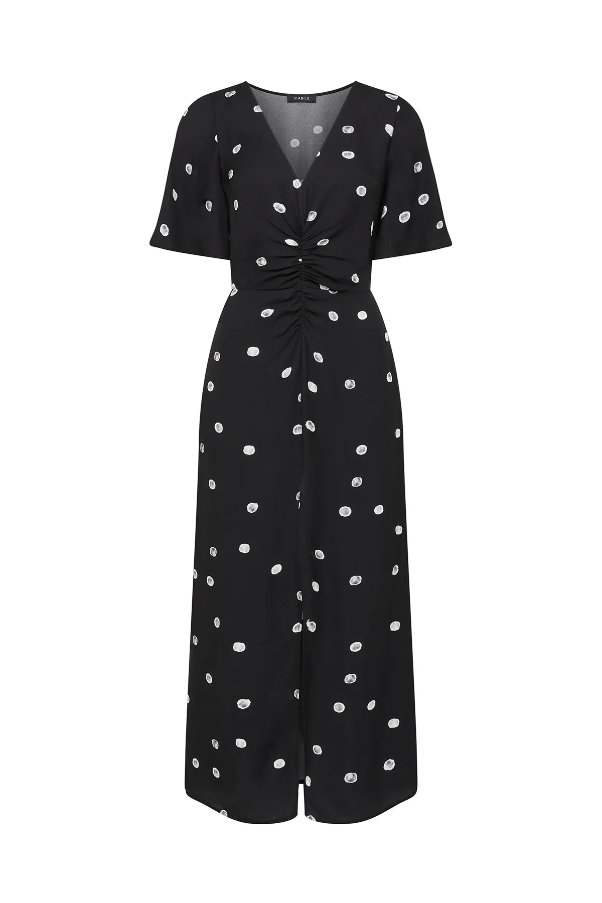 Hepburn Dress - Black Spot