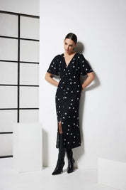 Hepburn Dress - Black Spot