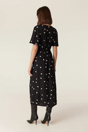 Hepburn Dress - Black Spot