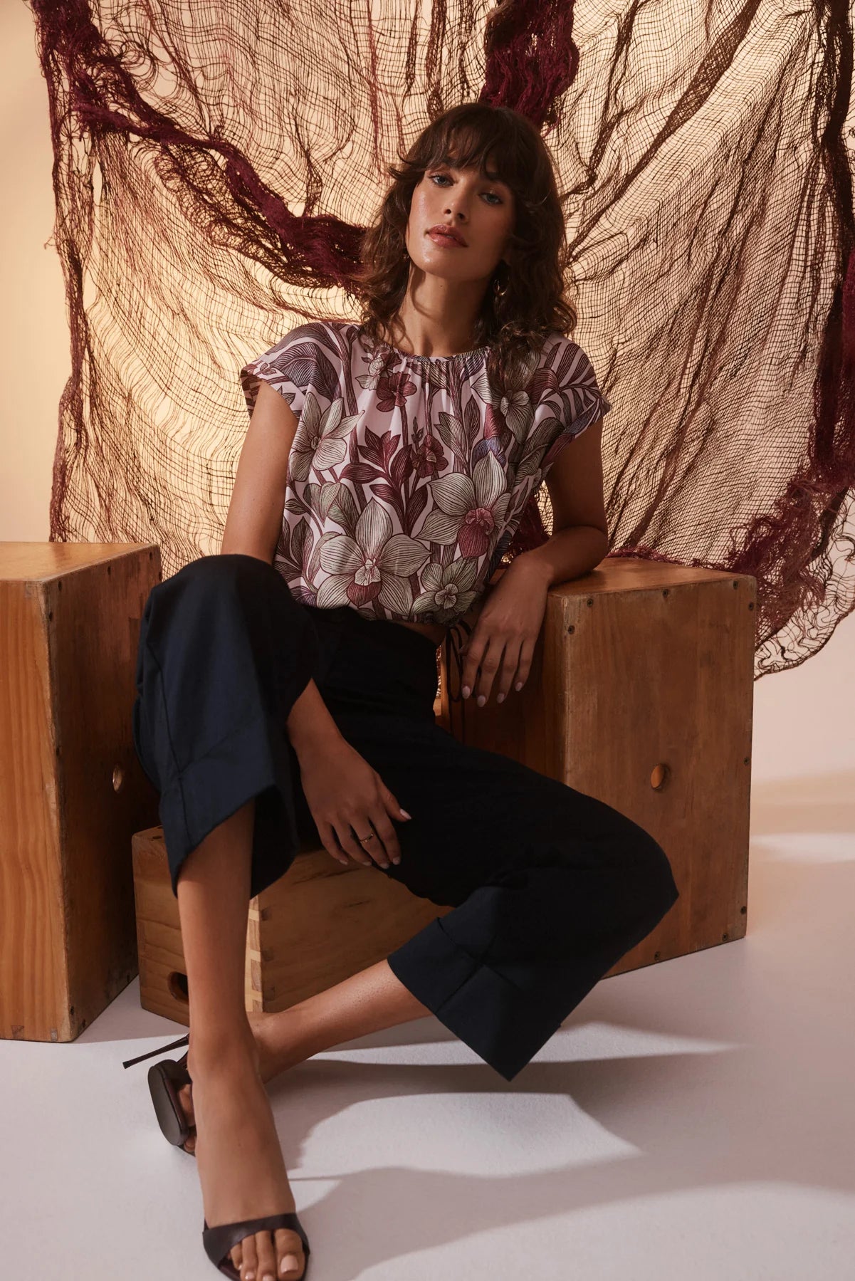 Erika Top- Paradise Print