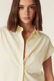 Portsea Shirt- Yellow Stripe