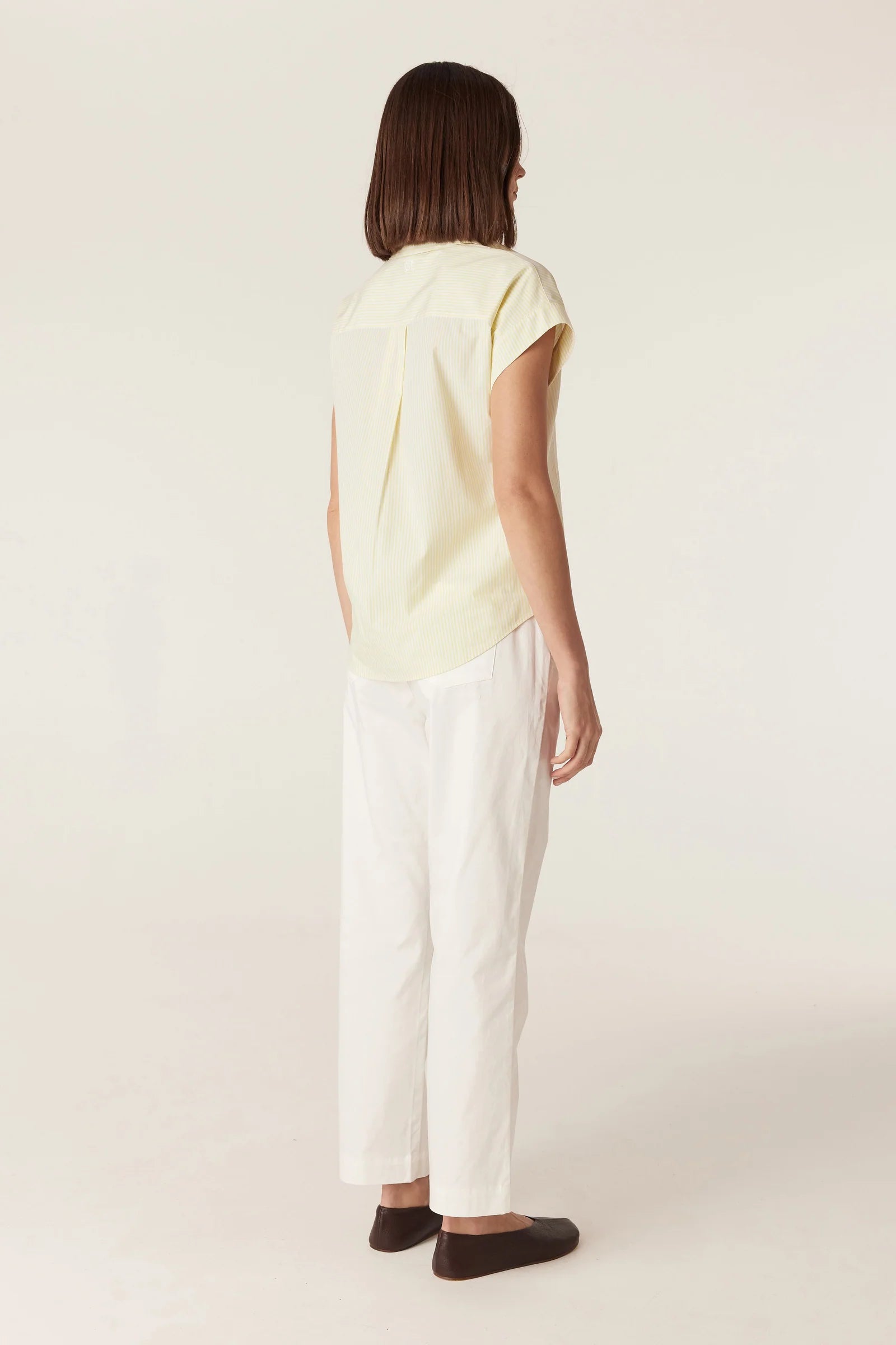 Portsea Shirt- Yellow Stripe
