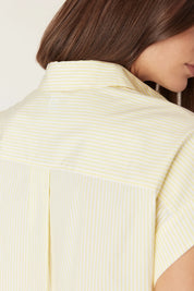 Portsea Shirt- Yellow Stripe
