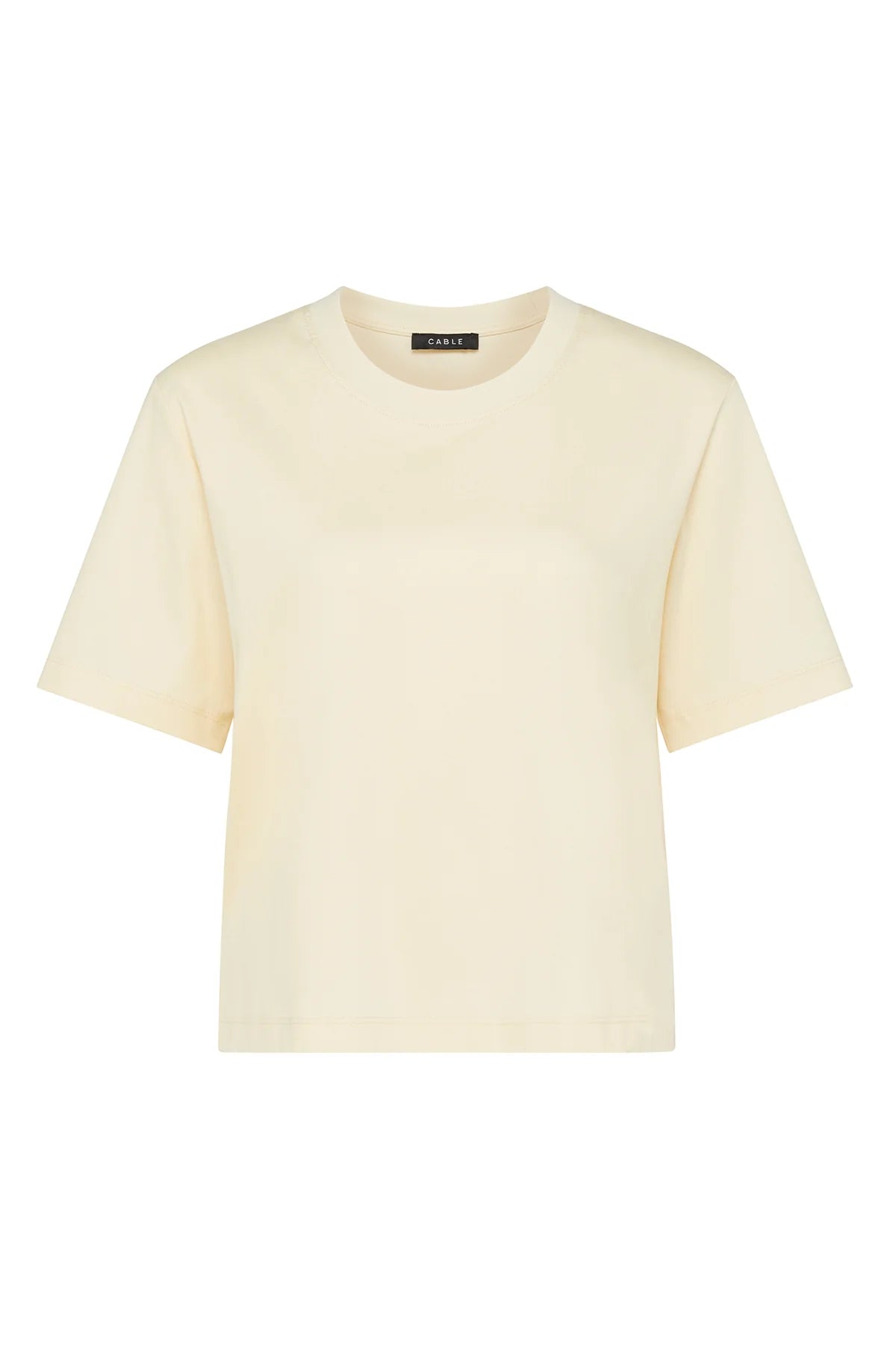 Pima Boxy Tee - Yellow