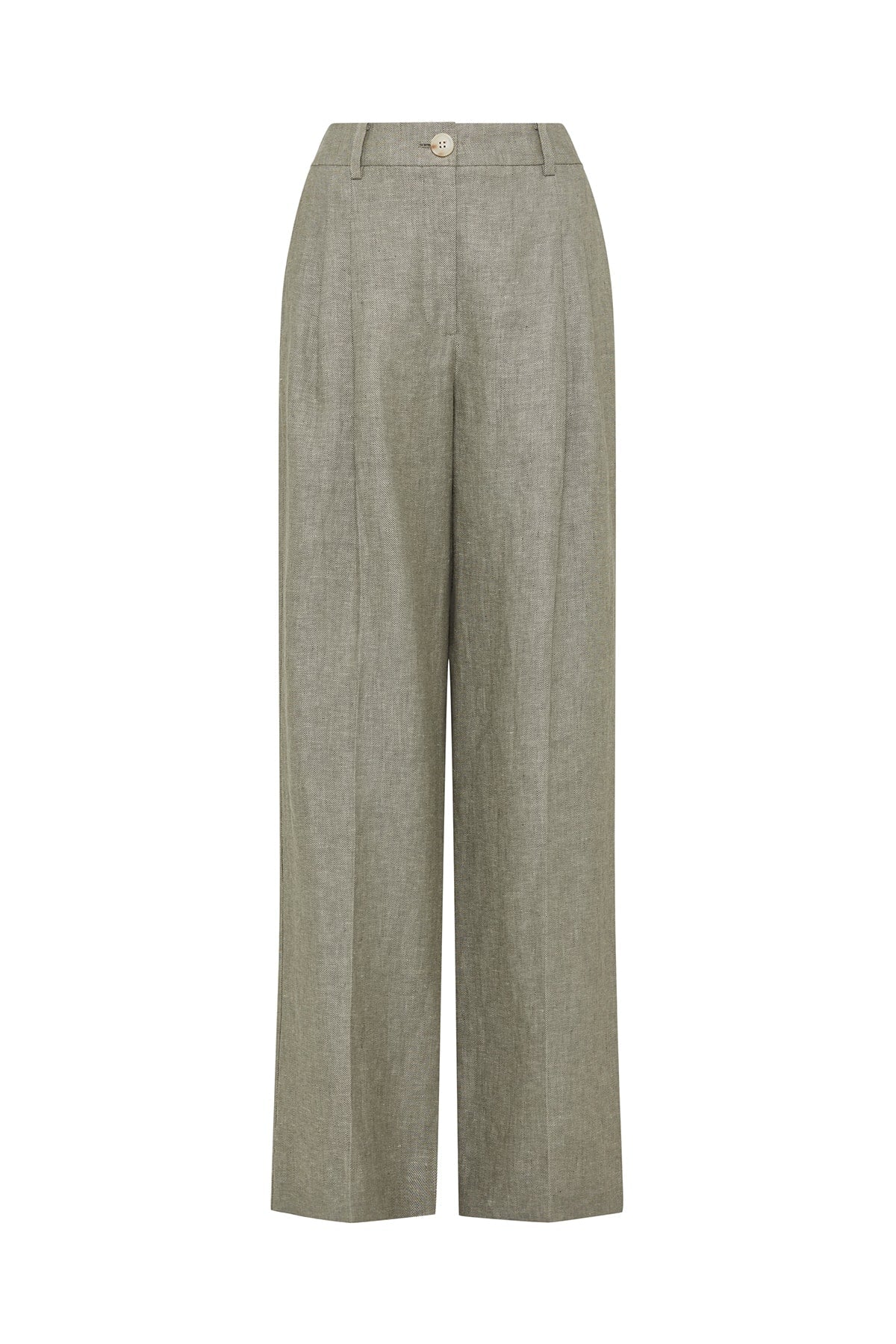 Evelyn Linen Pant - Green