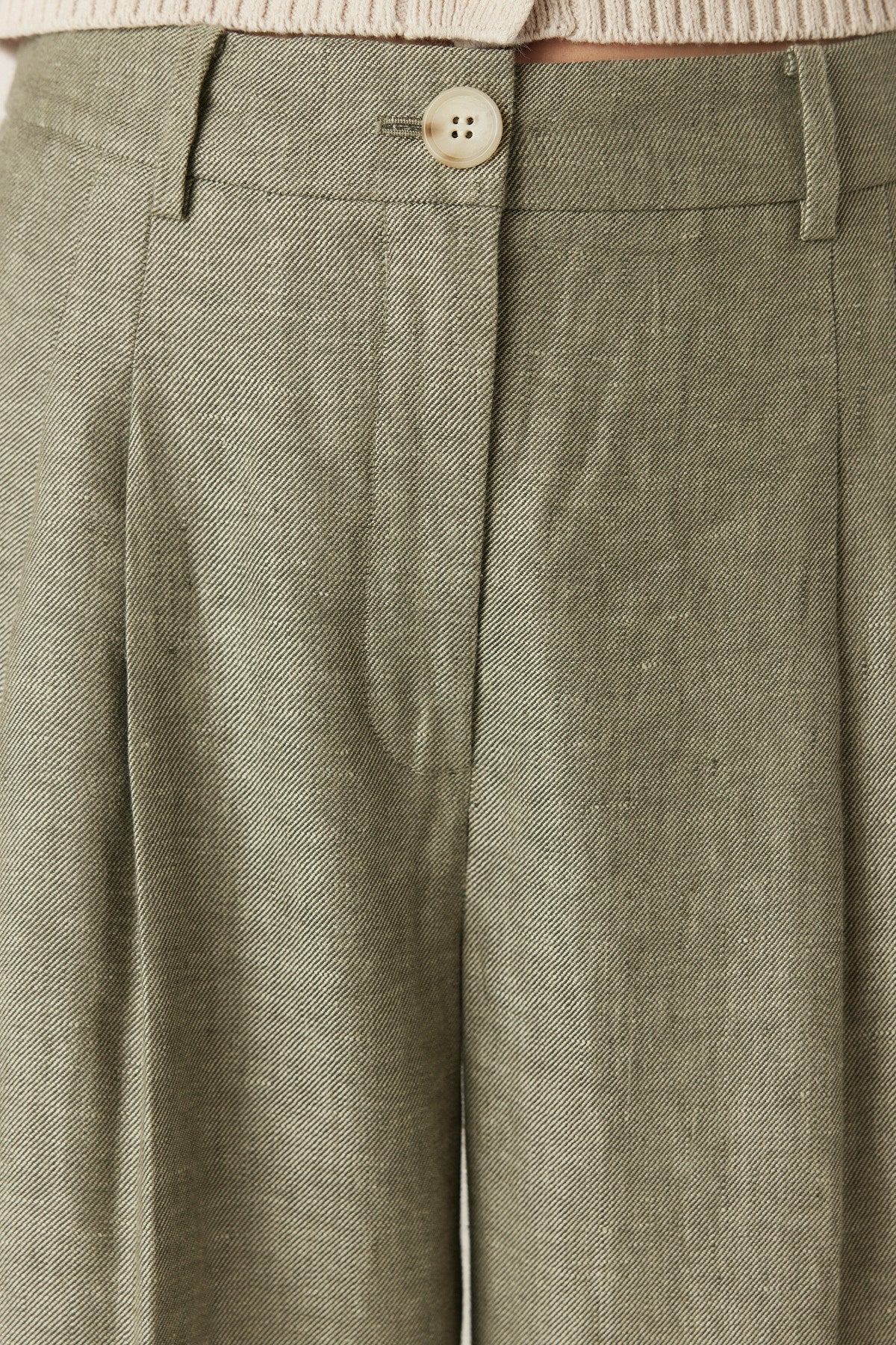 Evelyn Linen Pant - Green