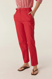 Aldo Sateen Pant- Red