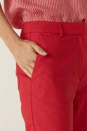 Aldo Sateen Pant- Red