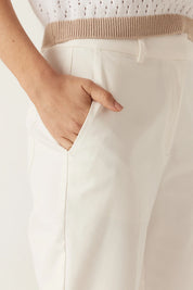 Aldo Sateen Pant- White