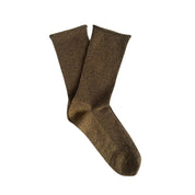 KLUE Glitter Lurex Socks- Caramel