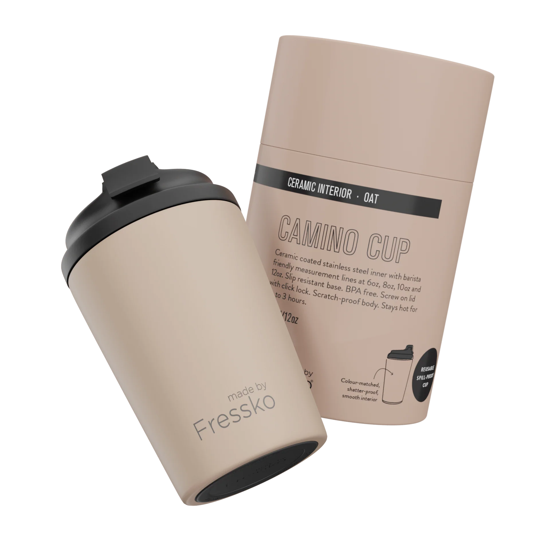 Camino Ceramic Cup 12oz-Oat