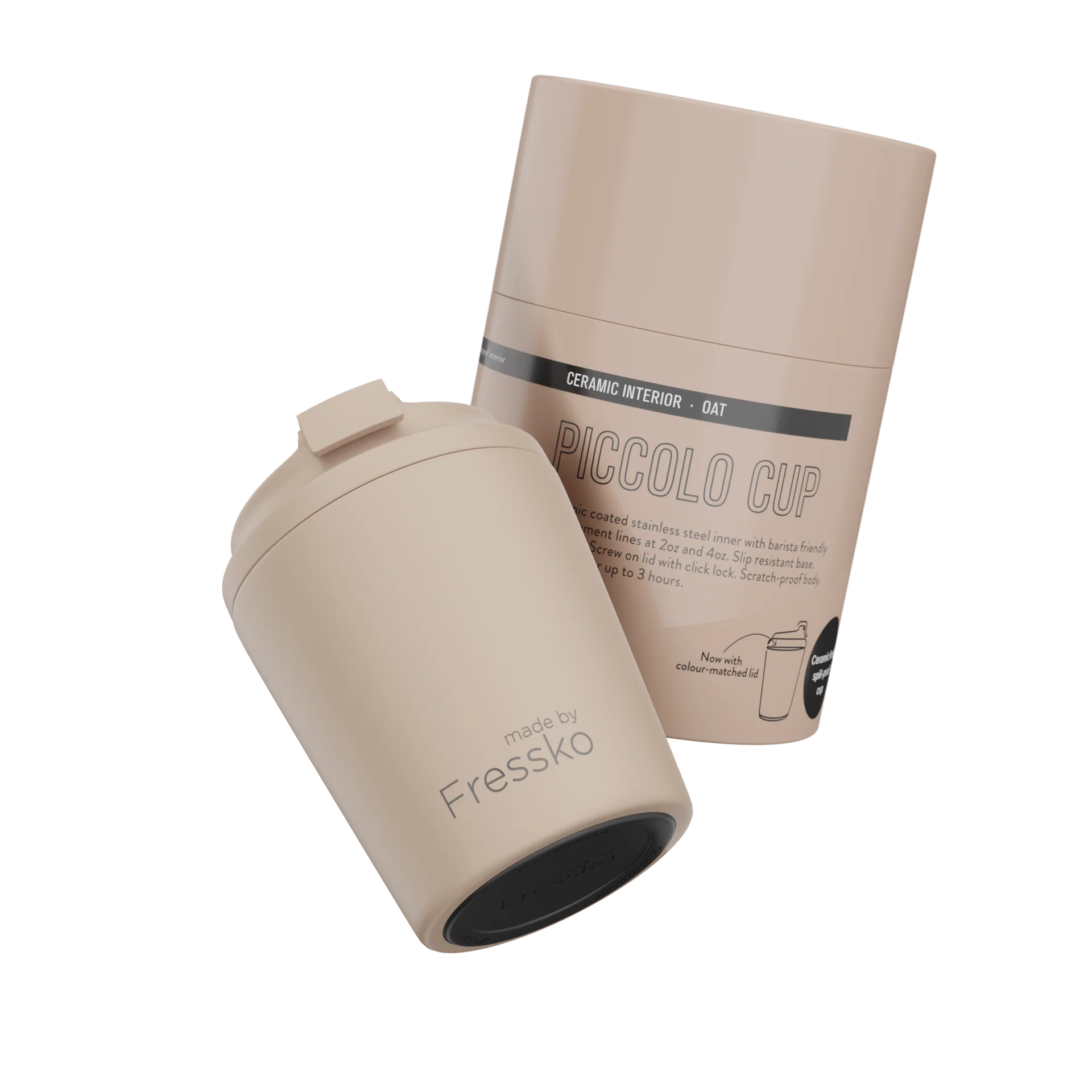 Piccolo Ceramic Cup 4oz- Oat