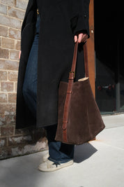 Suede Cabas Tote