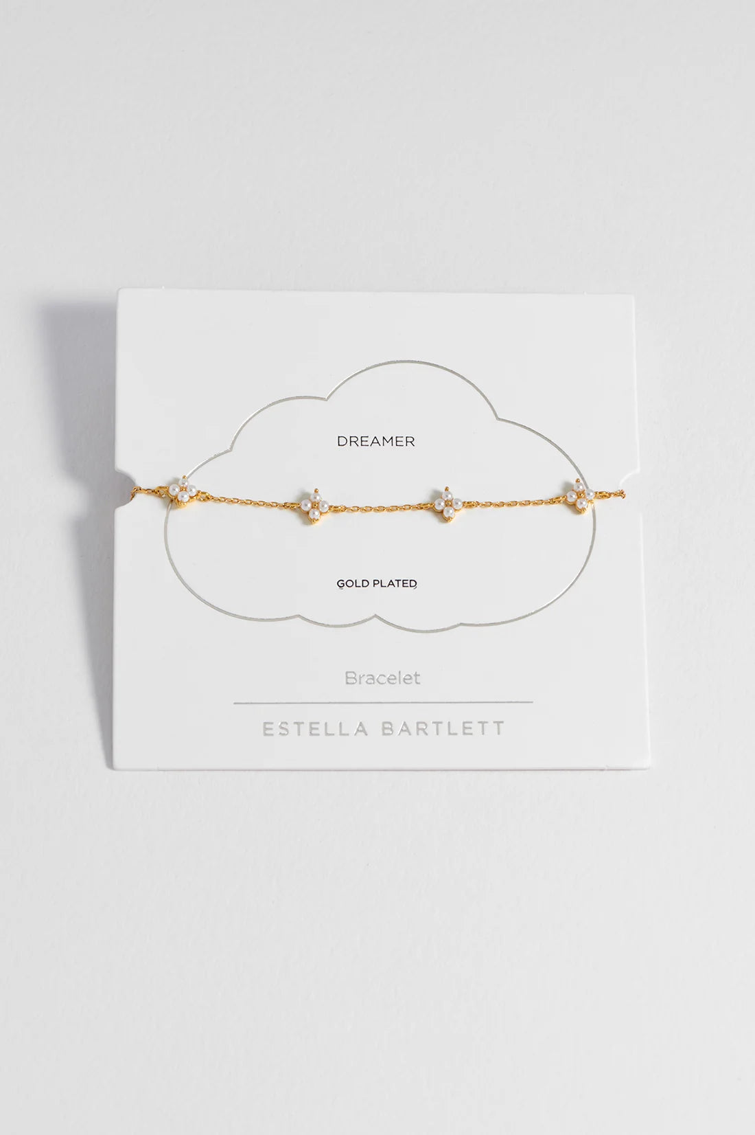 Pearl Multi Flower Bracelet- Gold