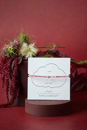 Amelia Bracelet Gold Plated - Pink Tourmaline