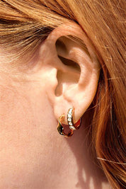 Twist Hoop Earring Gold