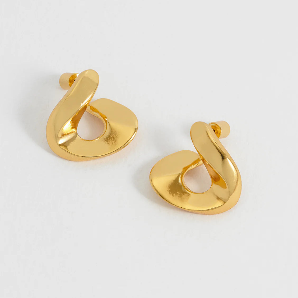 Twist Hoop Earring Gold - Presence Hamilton