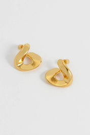 Twist Hoop Earring Gold
