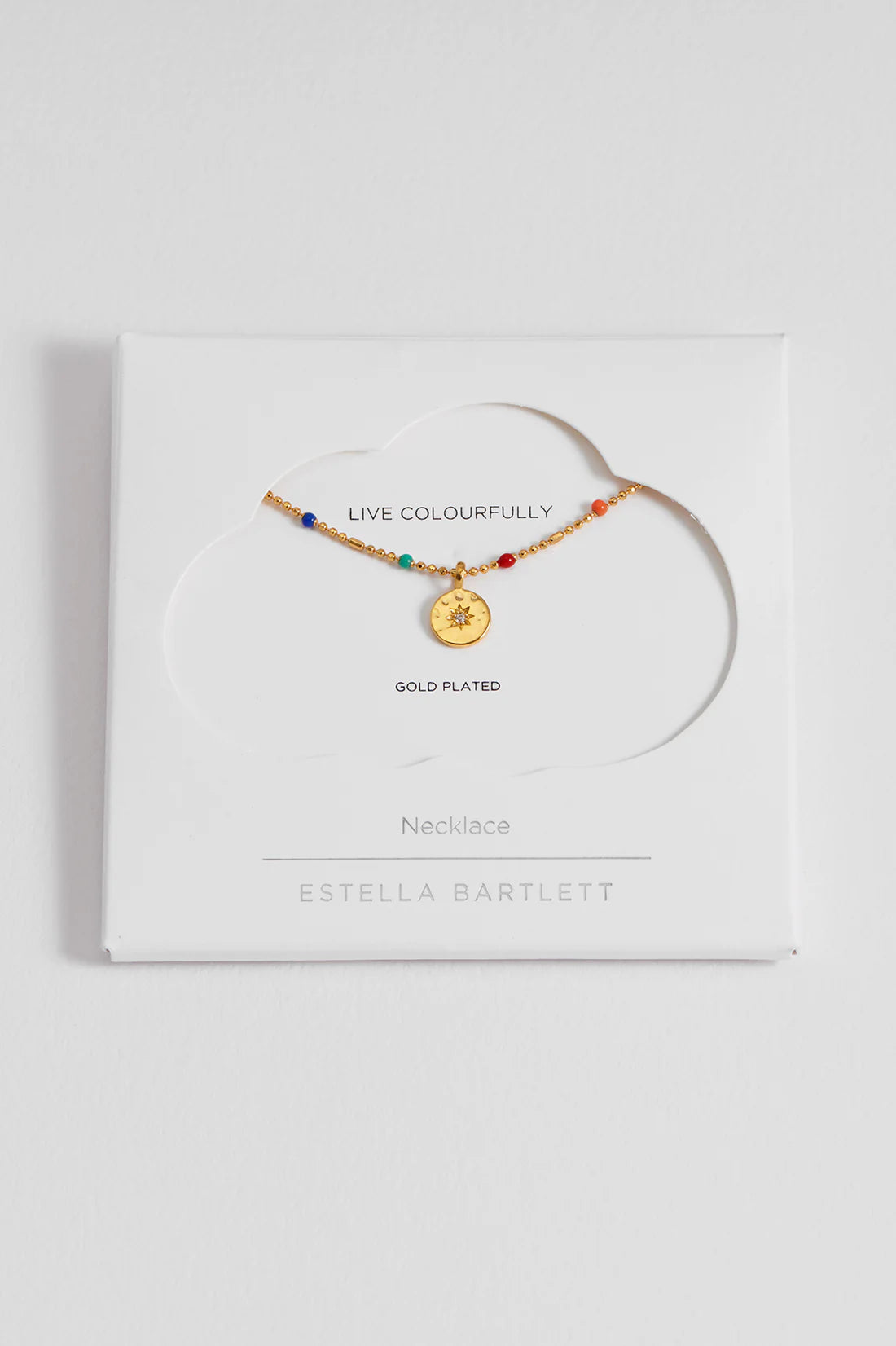 Rainbow Beaded Pendant Necklace