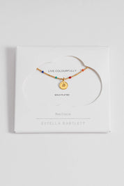 Rainbow Beaded Pendant Necklace