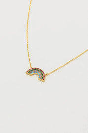 Full Rainbow Necklace- Gold Plated