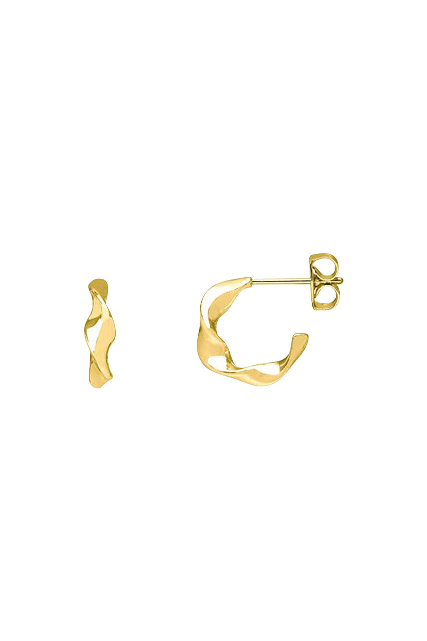 Twist Hoop Earring Gold