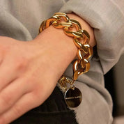 Flat Chain Bracelet Gold