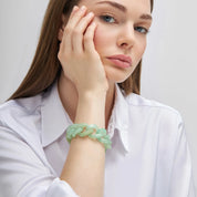 Flat Chain Bracelet Jade