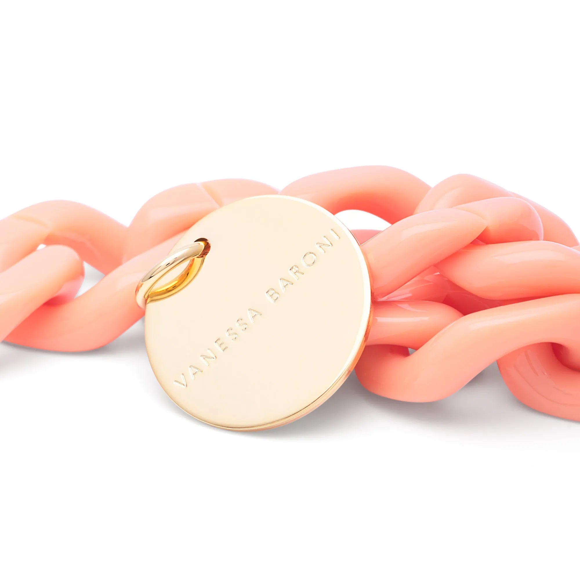 Flat Chain Bracelet Peach