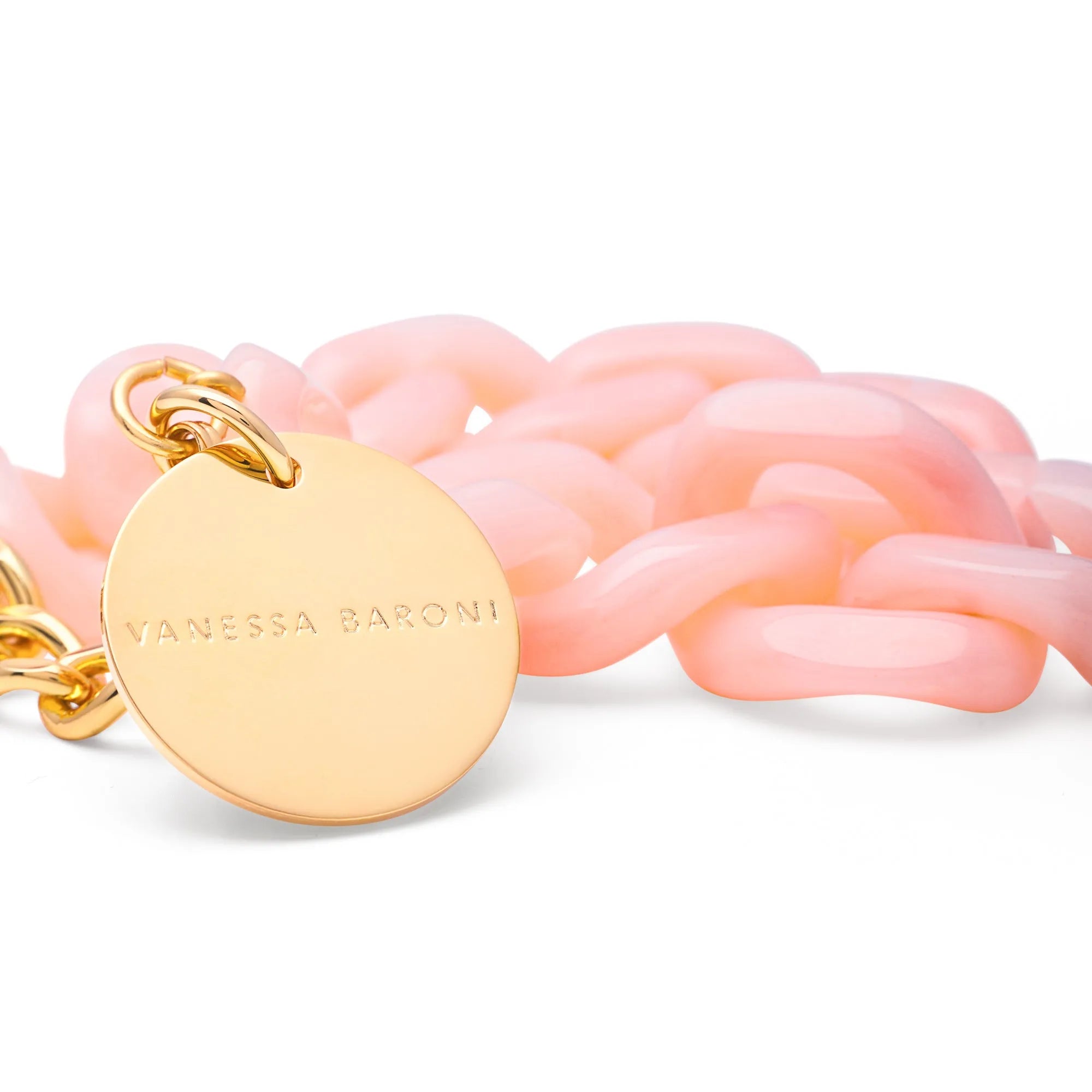 Flat Chain Bracelet Peach Sorbet