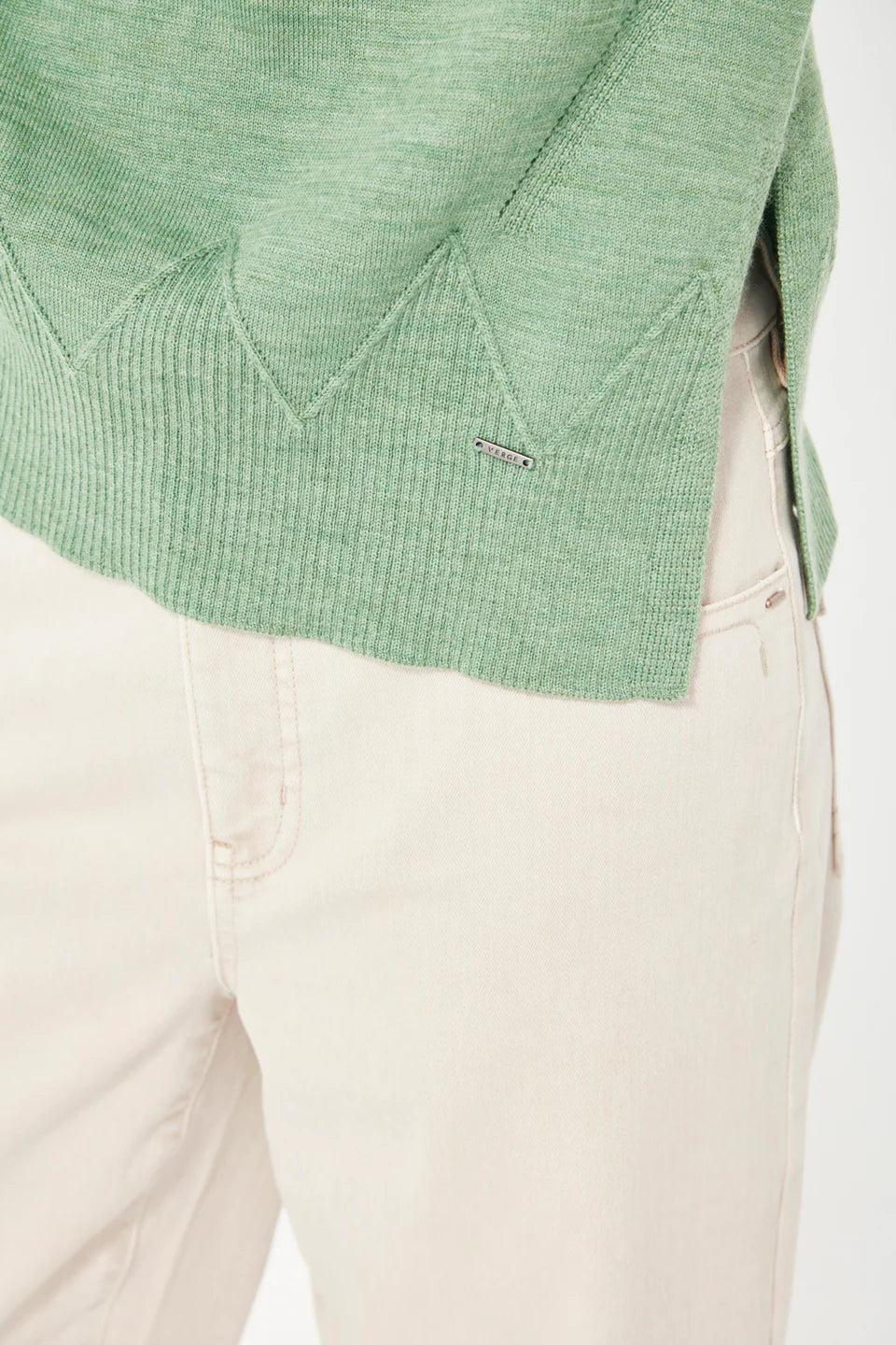 Gaby Sweater- Pistachio - Presence Hamilton